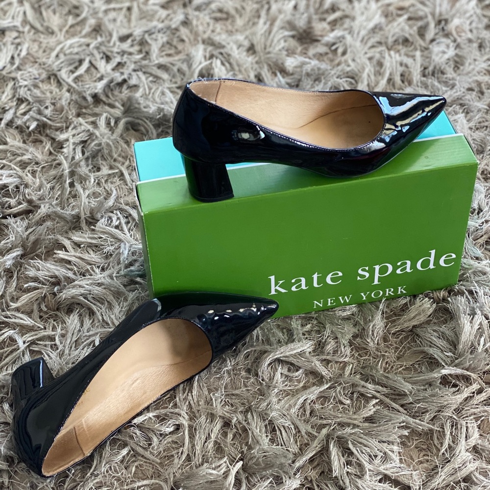 Kate Spade New York Ariel Black Patent Pump